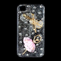 iPhone 4 4S Clear Crystal Diamond Case Doll